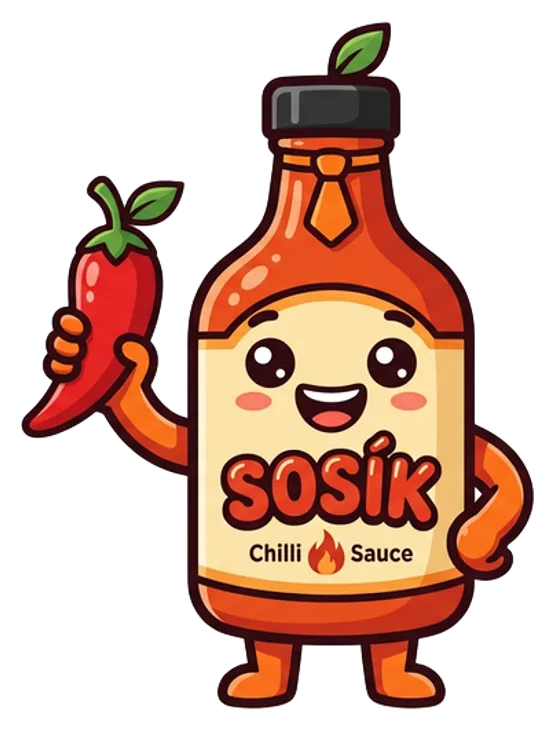 Sosík drží chilli papričku